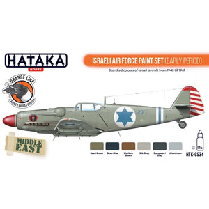 Hataka HTK-CS34 ISRAELI AIR FORCE PAINT SET (EARLY PERIOD) (6x17ml) – imagen 2