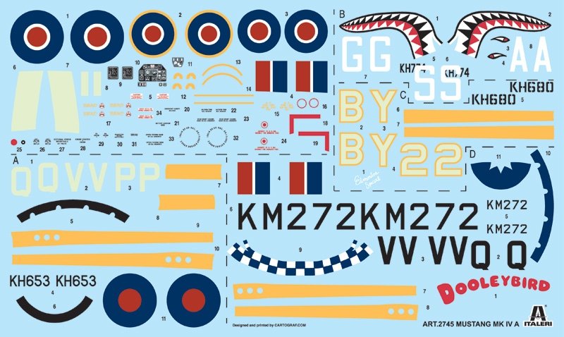 Italeri 2745 Mustang Mk.IV 1/48 – zdjęcie 2