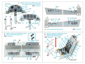 Quinta Studio QD48596 F-15E 3D-Printed &amp;amp; coloured Interior on decal paper (Hasegawa) 1/48 – imagen 3