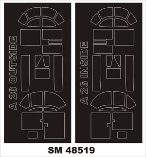 Montex SM48519 A-26B INVADER ICM 1/48