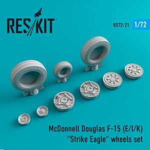 RESKIT RS72-0021 F-15 (E,I,K) &amp;quot;STRIKE EAGLE&amp;quot; WHEELS SET 1/72