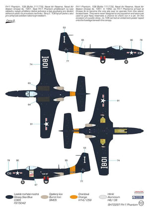 Special Hobby 72297 FH-1 Phantom Demonstration Teams and Trainers 1/72 – immagine 3
