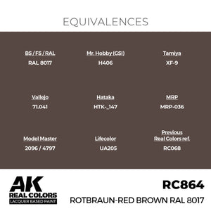 AK Interactive RC864 Rotbraun-Red Brown RAL 8017 17 ml – zdjęcie 3