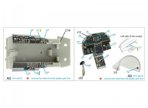 Intérieur imprimé en 3D et coloré sur papier décalcomanie Quinta Studio QDS-48277 F/A-18A (HobbyBoss) (Petite version) 1/48 – image 2