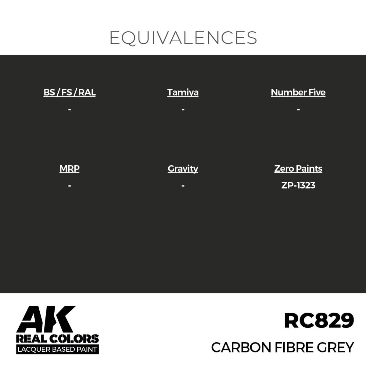 AK Interactive RC829 Fibre de carbone grise 17 ml – image 3