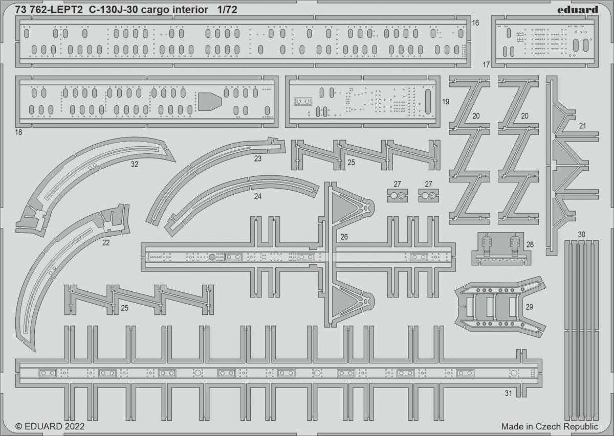 Eduard 73762 C-130J-30 intérieur cargo ZVEZDA 1/72 – image 2