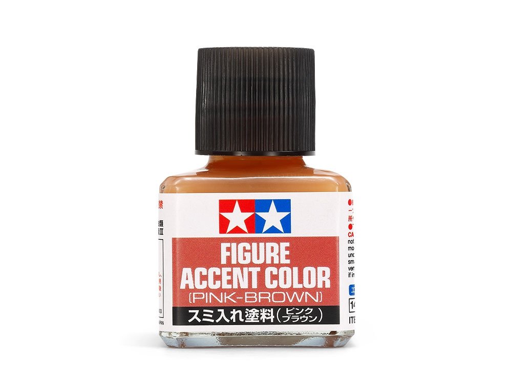 Tamiya 87201 Peinture d'accent pour figurine (rose-brun) 40 ml.