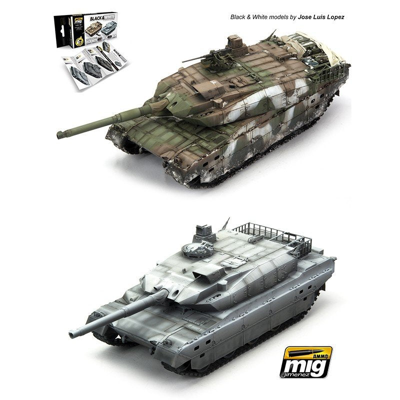 AMMO Mig 7128 BLACK and WHITE TECHNIQUE SET 6x17ml – imagen 5