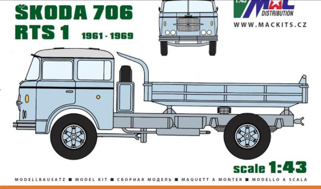 MAC RES43102 Skoda 706 RTS 1 1/43