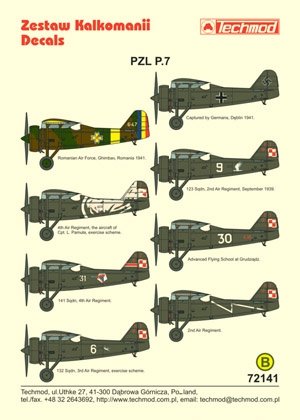 Techmod 72141 - PZL P.7a 1/72 – immagine 2