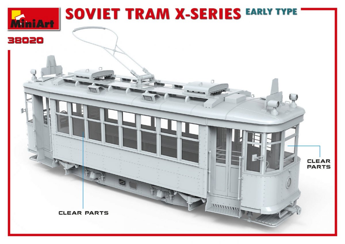 MiniArt 38020 SOVIET TRAM X-SERIES. EARLY TYPE 1/35 – imagen 7