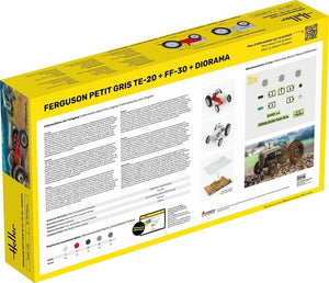 Heller 52326 Ferguson Petit Gris TE-20 + FF-30 + Diorama - Starter Kit 1/24 – immagine 4