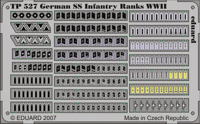 Eduard TP527 Grades d'infanterie SS allemands Seconde Guerre mondiale 1/35