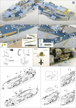 Very Fire 350009 Uss missouri (BB-63) Detail Up Set (Very Fire 350903,350909) 1/350 – imagen 4