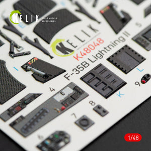 KELIK K48048 F-35B LIGHTNING II INTERIOR 3D DECALS FOR KITTY HAWK KIT 1/48 – imagen 5