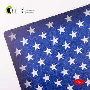 KELIK KS48032 USA Flag - Acrylic 3 mm (410 x 270 mm) (410 g) 1/48 – zdjęcie 3