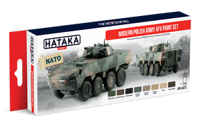 Hataka HTK-AS72 Modern Polish Army AFV paint set (8x17ml)