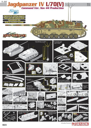 Cyber Hobby 6623 Jagdpanzer IV L/70 (V) Command Ver.Nov 44 Production 1/35