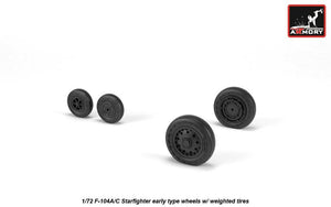 Armory Models AW72320 F-104A/C Starfighter wheels, w/ optional nose wheels, weighted 1/72 – imagen 3