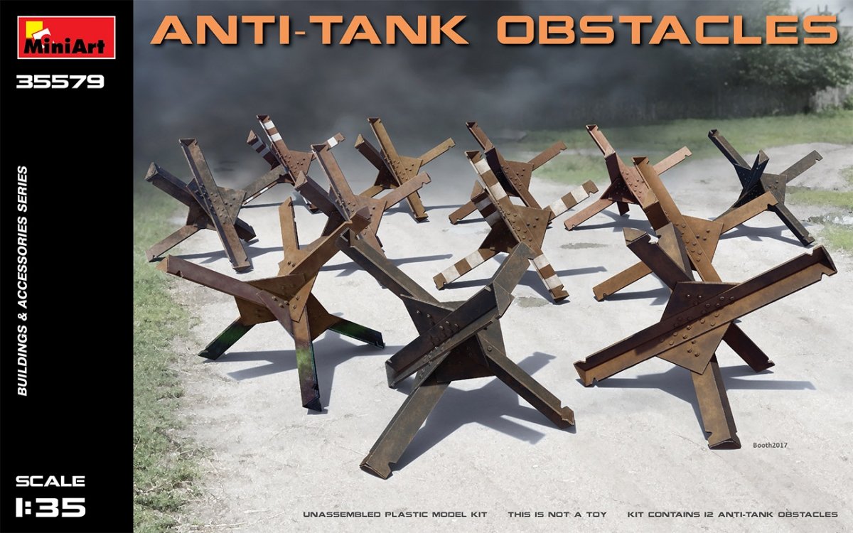 Miniart 35579 OBSTACLES ANTICHAR 1/35