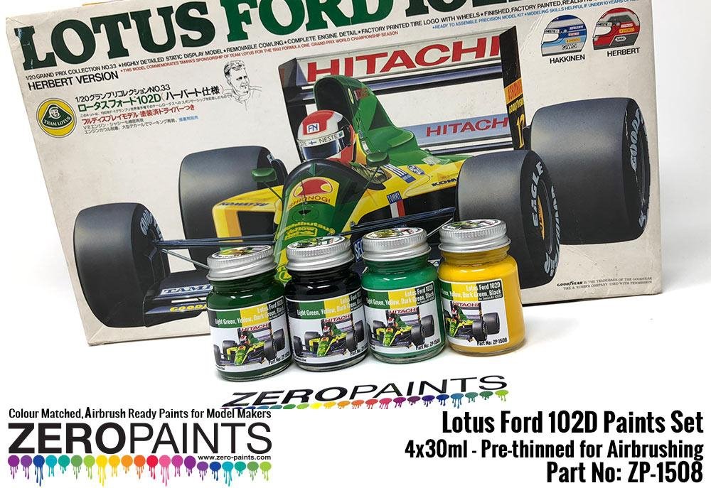 Zero Paints ZP-1508 Lotus Ford 102D Paint Set 4x30ml – imagen 3
