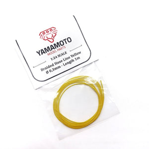 Yamamoto YMPTUN89 Braided Hose Line Yellow 0,3mm 1m 1/24