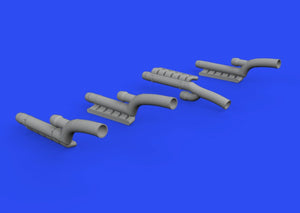 Cheminées d&amp;#39;échappement Eduard 648606 pour Bf 110G-4 au 1/48 – image 2