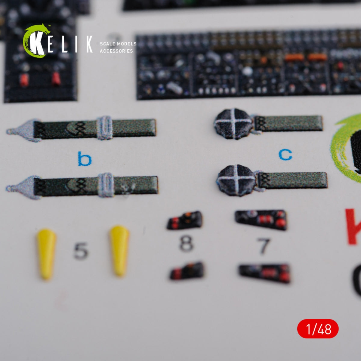 KELIK K48090 CH-46E interior 3D decals for Academy kit 1/72 – imagen 4