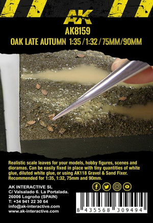 AK Interactive AK8159 OAK LATE AUTUMN LEAVES 75MM / 90MM 1/32 1/35 – zdjęcie 3