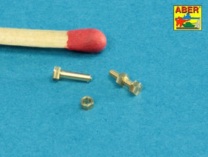 Aber 16110 Imitation tournée de boulons et écrous hexagonaux 1,6 x 4,0 mm x 15 pièces et écrous de 1,6 mm x 10 pièces (1/16) – image 8