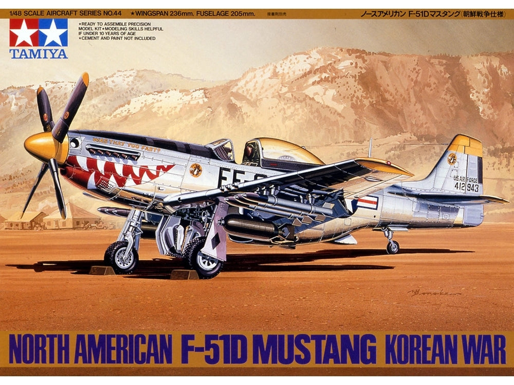 Tamiya 61044 North American F-51D Mustang Korean War 1/48 – immagine 2