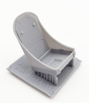 Art Scale Kit A32003 A-20 Havoc - Seat Early Type 3D Print without Seat Belts 1/32