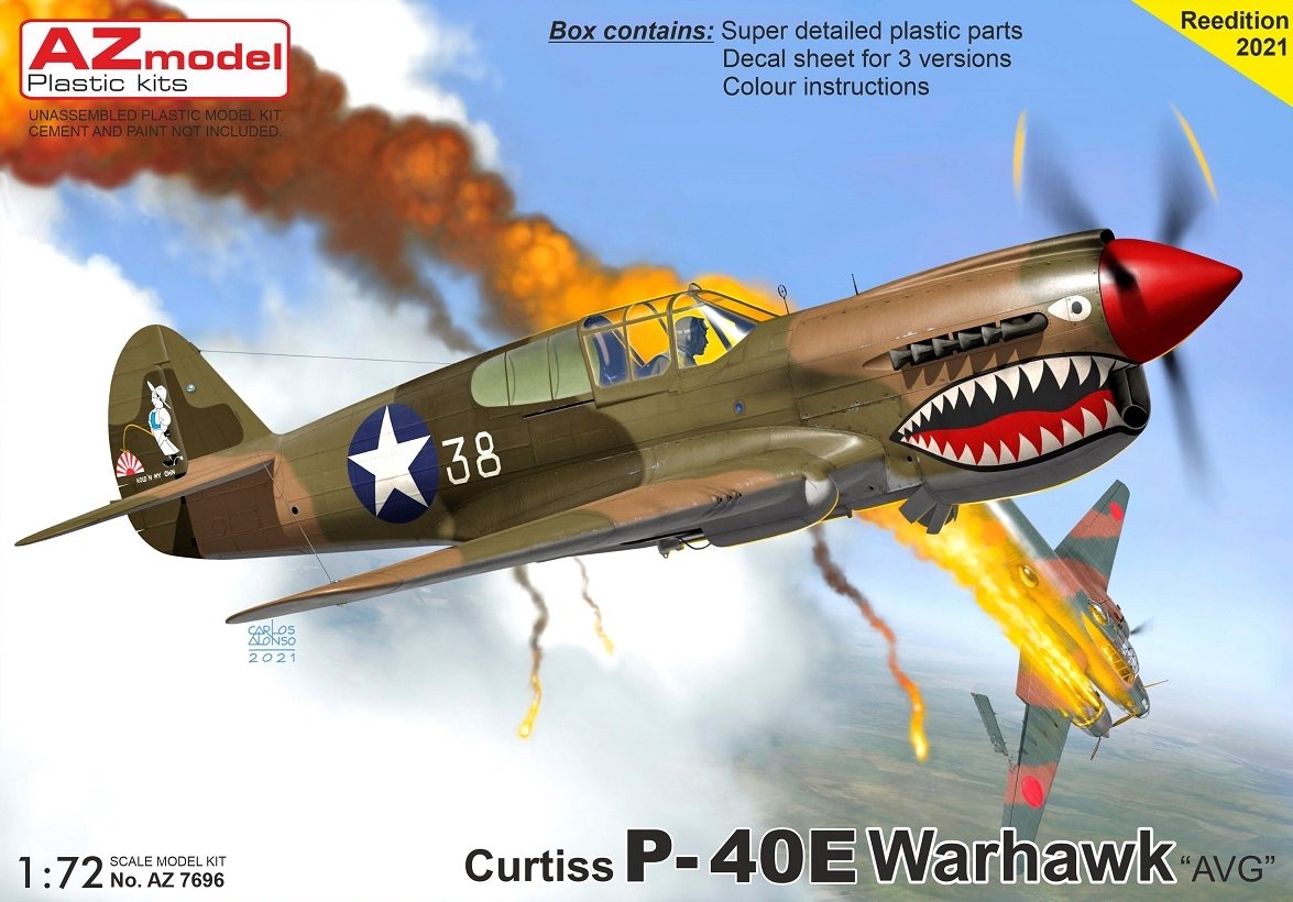 AZ Model AZ7696 P-40E Warhawk „AVG“ 1/72