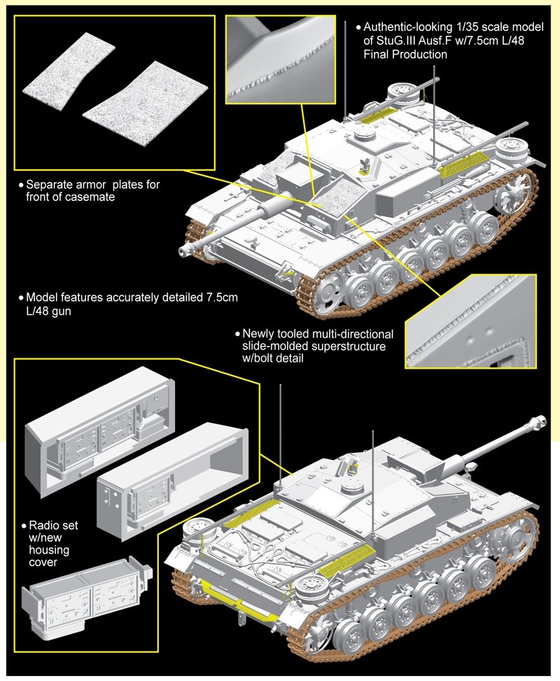 Dragon 6756 StuG.III Ausf.F w/7.5cm L/48 Last Production – imagen 2