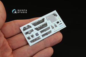 Intérieur imprimé en 3D et coloré sur papier décalcomanie Quinta Studio QD48049 F/A-18E (pour maquette Hasegawa) 1/48 – image 7
