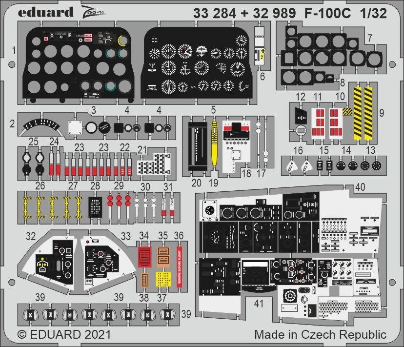 Eduard BIG33136 F-100C PARTIE I TROMPETTE 1/32 – image 6