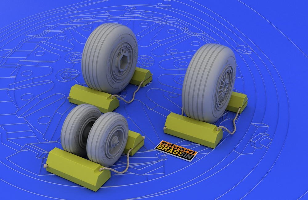 Eduard 632005 F-4C/ D/E/ F/G wheels 1/32 (Tamiya) – Bild 2