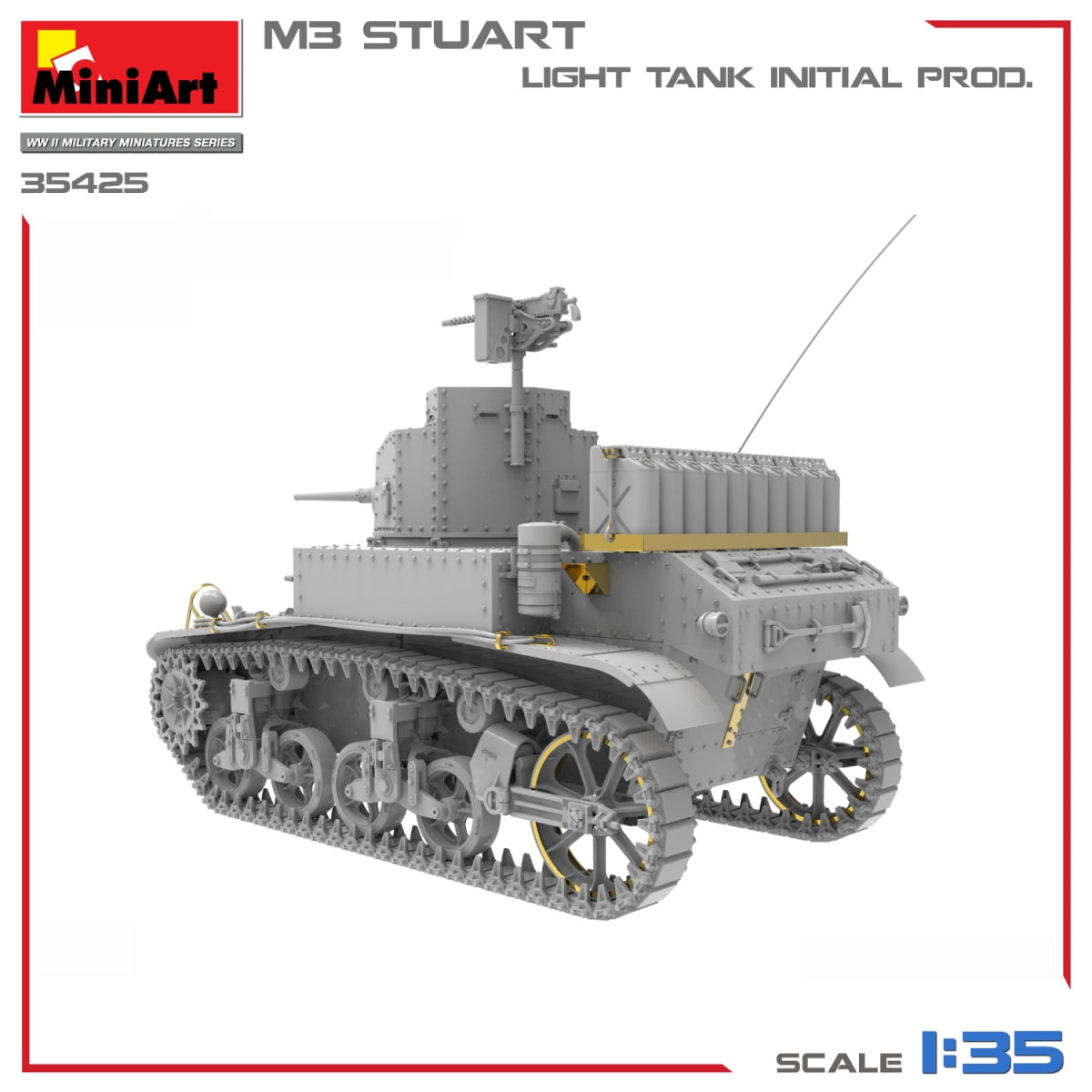 MiniArt 35425 M3 STUART LIGHT TANK, INITIAL PROD 1/35 – image 5