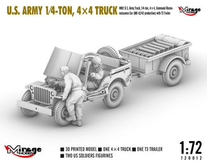 Mirage Hobby 720012 Camion 4x4 de l&amp;#39;armée américaine, 1/4 de tonne, échelle 1/72  – image 7