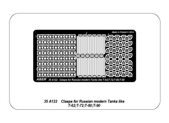 Aber 35A122 Clasps for Russian modern Tanks like T-64;T-72;T-80;T-90 1/35 – imagen 8