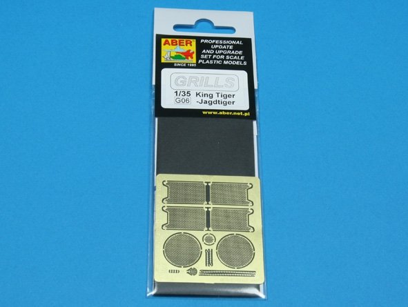 Aber 35G06 Grilles for german tank King Tiger, Jagdtiger 1/35 – imagen 4