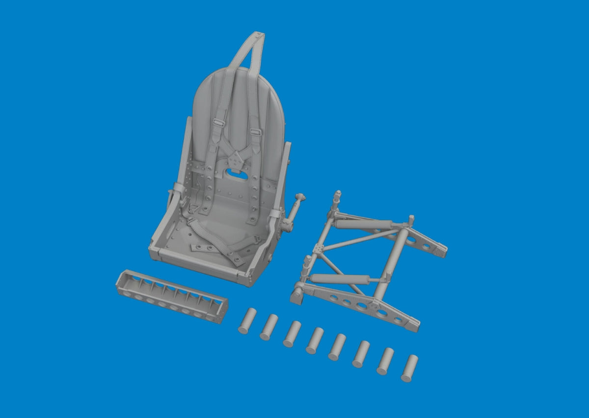 Eduard 624007 Spitfire Mk. VIII/ Mk. IX seat PRINT AIRFIX 1/24 – imagen 3