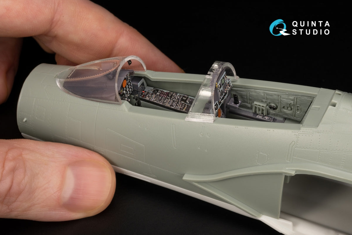 Quinta Studio QDS+48489 F-4J Phantom II 3D-Printed &amp;amp; coloured Interior on decal paper (Academy) (Small version) (with 3D-printed resin parts) 1/48 – immagine 12