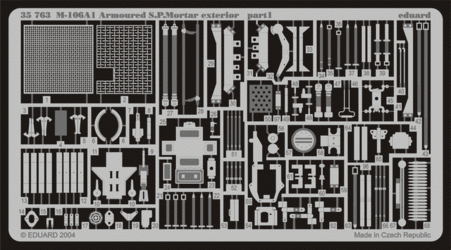 Eduard 35763 M-106A1 Armoured S. P.Mortar exterior 1/35 Tamiya – imagen 2