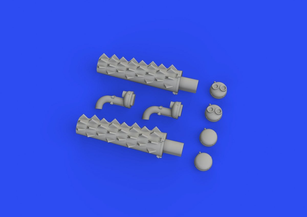Eduard 648762 Beaufighter exhausts PRINT TAMIYA 1/48 – imagen 2