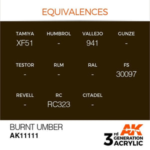 AK Interactive AK11111 BURNT UMBER – STANDARD 17 ml – image 3