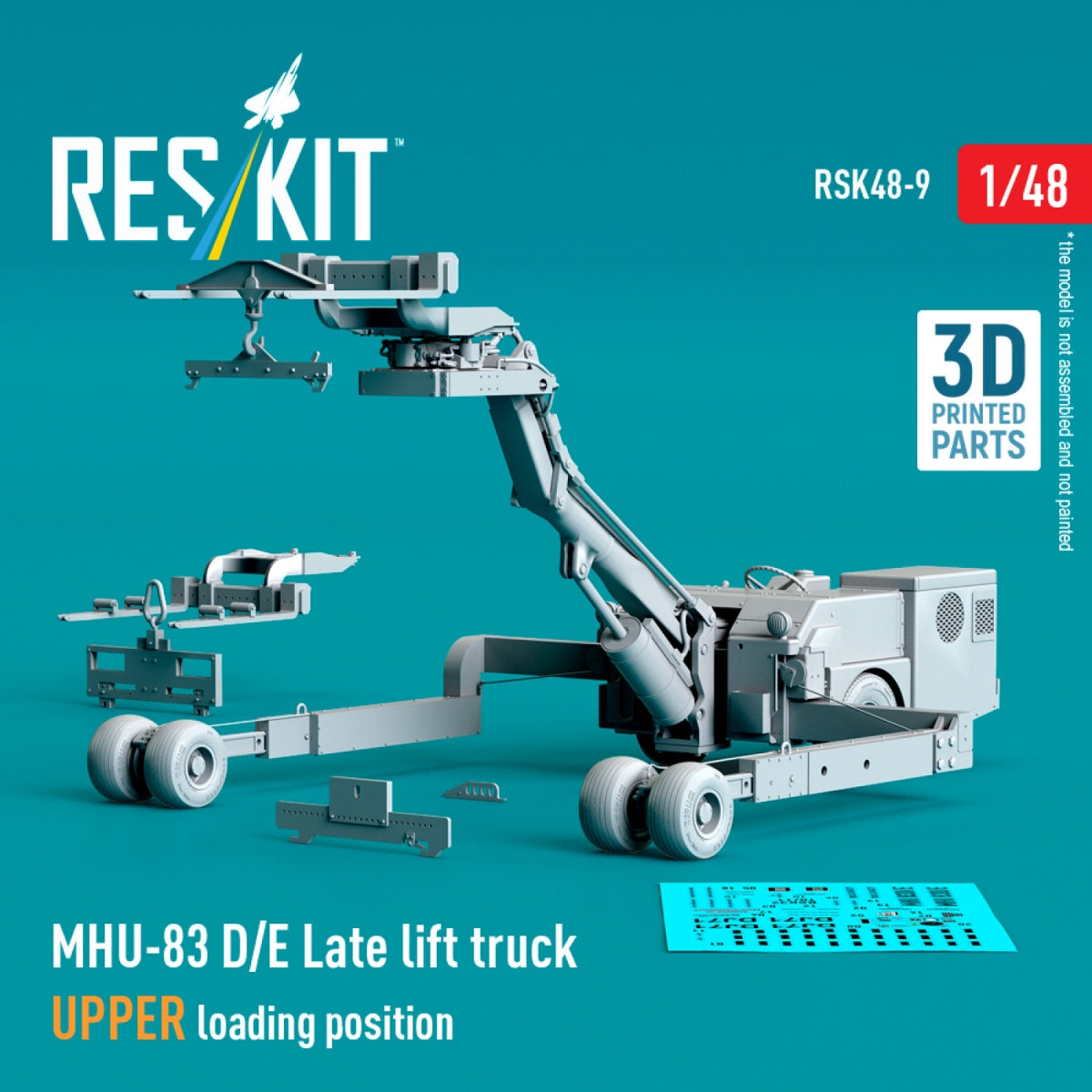 RESKIT RSK48-0009 MHU-83 D/E Late lift truck UPPER loading position (3D Printed model kit) 1/48 – immagine 3