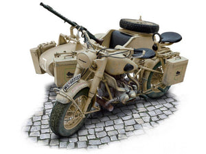 Italeri 7403 German Military Motorcycle with side car 1/9 – immagine 2