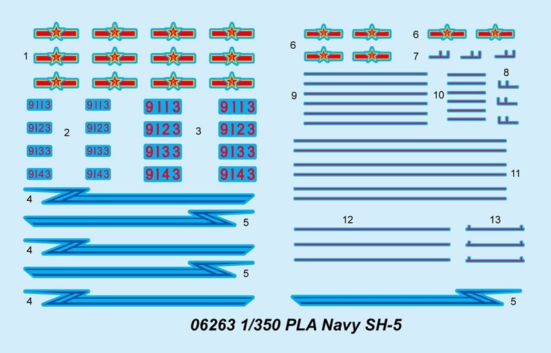 Trumpeter 06263 PLA Navy SH-5 1/350 – Bild 4