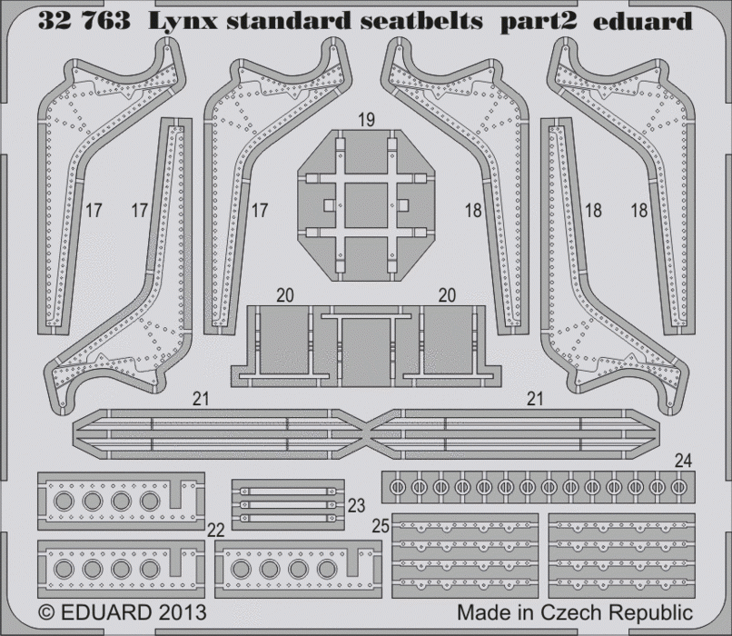 Eduard 32763 Lynx Mk.88 seatbelts 1/32 Revell – imagen 2